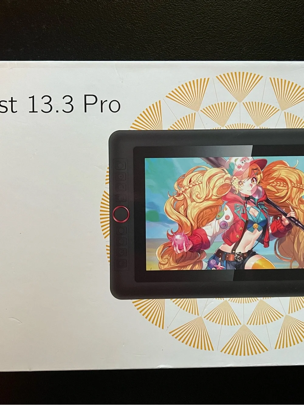 13.3-inch Pro Drawing Tablet with Pressure-Sensitive Pen - Black